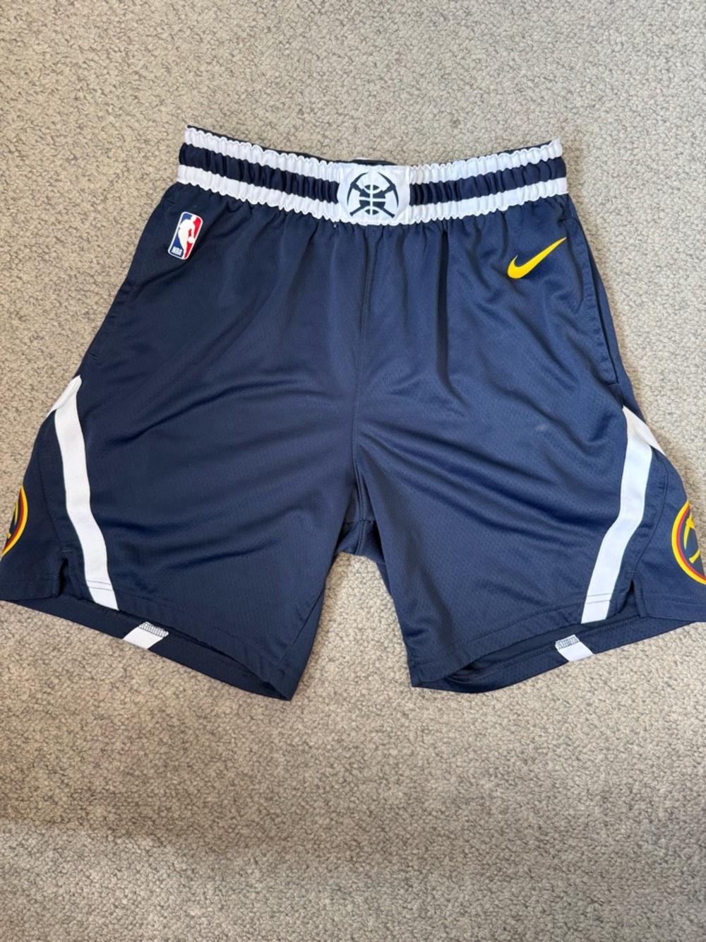 Nike Denver Nuggets Shorts - Navy Blue - Size L